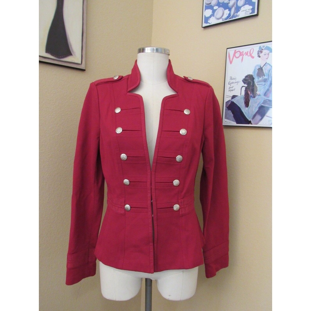 White House Black Market Red Tailored Blazer